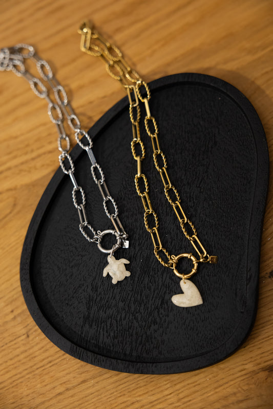 Collier anneau + charms